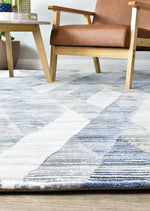 Zenith Blue Grey Geometric Contemporary Rug, [cheapest rugs online], [au rugs], [rugs australia]