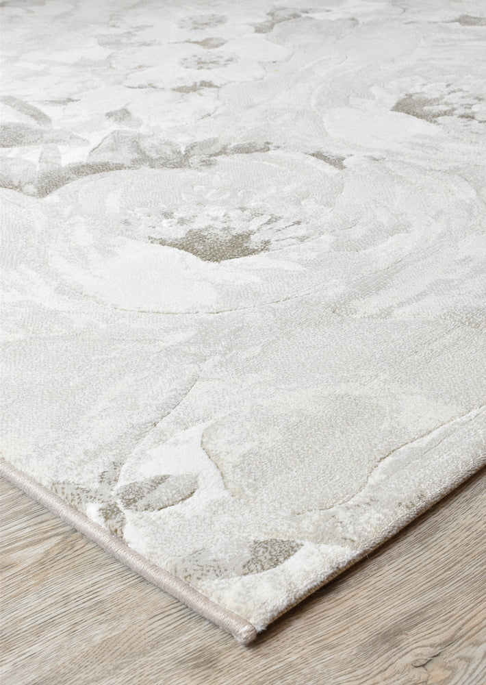 Zenith Cream Neutral Beige Floral Rug, [cheapest rugs online], [au rugs], [rugs australia]