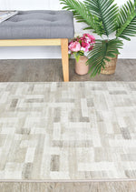 Zenith Cream Neutral Beige Patchwork Runner Rug, [cheapest rugs online], [au rugs], [rugs australia]