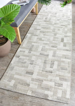 Zenith Cream Neutral Beige Patchwork Runner Rug, [cheapest rugs online], [au rugs], [rugs australia]