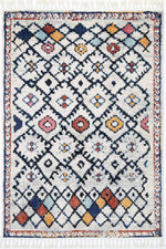 Pandora Boho Moroccan Ifran Blue Rug - The Rugs