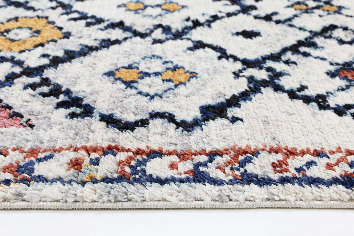 Pandora Boho Moroccan Ifran Blue Rug - The Rugs