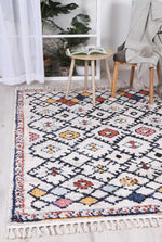 Pandora Boho Moroccan Ifran Blue Rug - The Rugs
