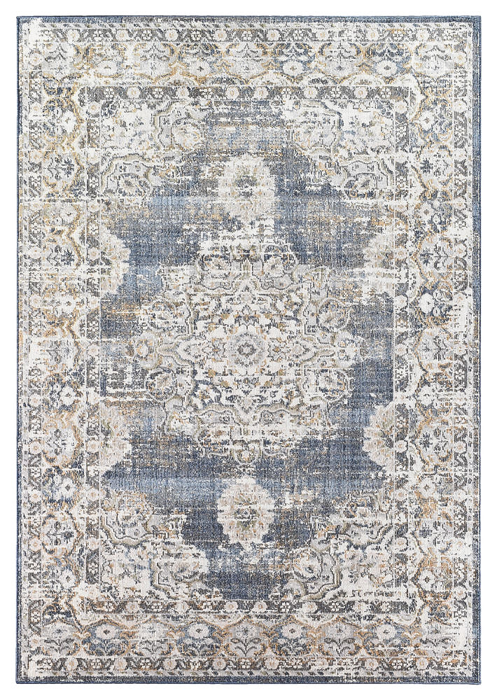 Ocean Breeze Dark Blue Transitional Grace Rug, [cheapest rugs online], [au rugs], [rugs australia]