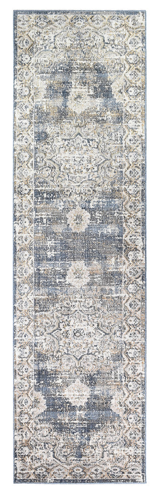 Ocean Breeze Dark Blue Transitional Grace Rug, [cheapest rugs online], [au rugs], [rugs australia]