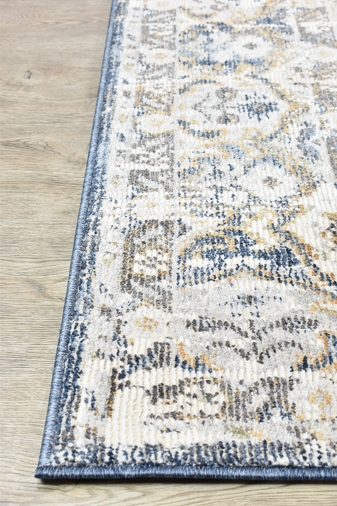 Ocean Breeze Dark Blue Transitional Grace Rug, [cheapest rugs online], [au rugs], [rugs australia]