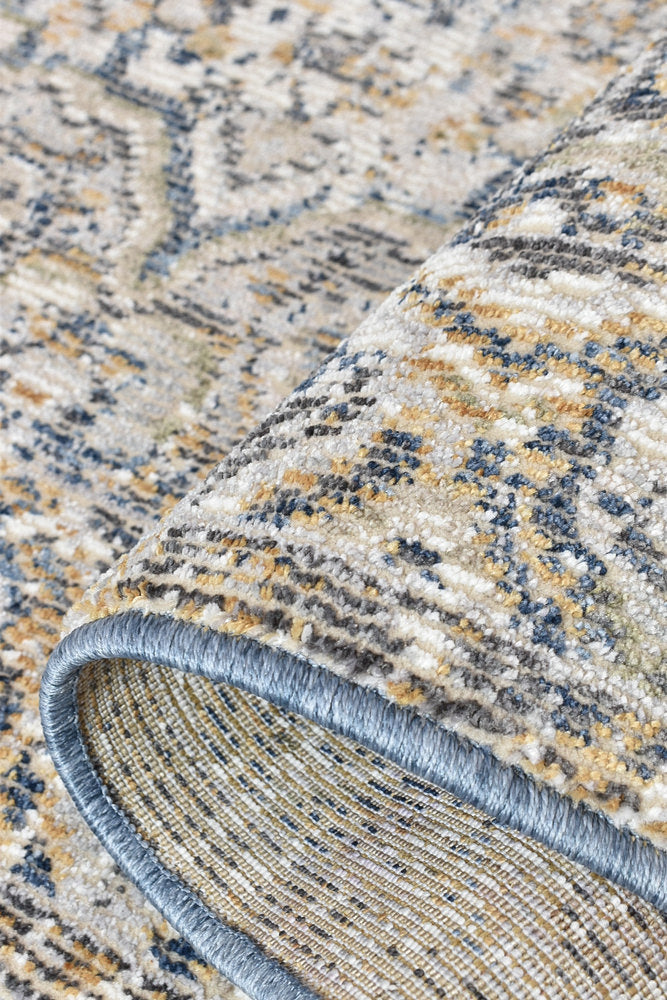 Ocean Breeze Dark Blue Transitional Grace Rug, [cheapest rugs online], [au rugs], [rugs australia]