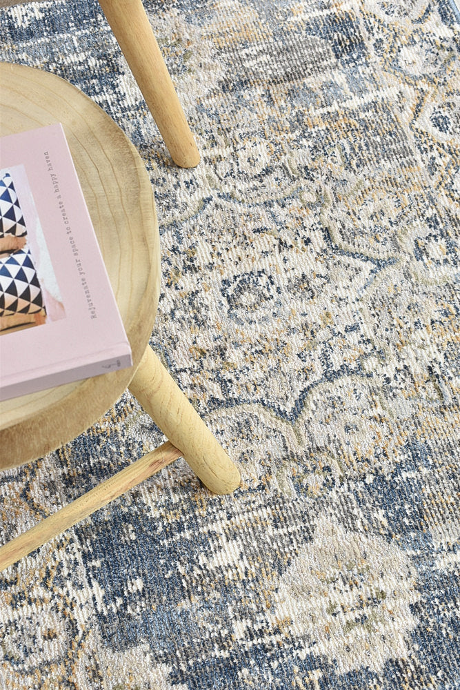 Ocean Breeze Dark Blue Transitional Grace Runner Rug, [cheapest rugs online], [au rugs], [rugs australia]