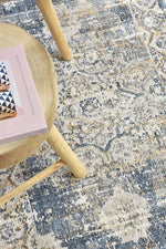 Ocean Breeze Dark Blue Transitional Grace Runner Rug, [cheapest rugs online], [au rugs], [rugs australia]
