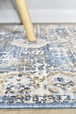 Ocean Breeze Dark Blue Transitional Grace Runner Rug, [cheapest rugs online], [au rugs], [rugs australia]