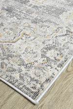 Ocean Breeze Light Grey Transitional Heritage Runner Rug, [cheapest rugs online], [au rugs], [rugs australia]