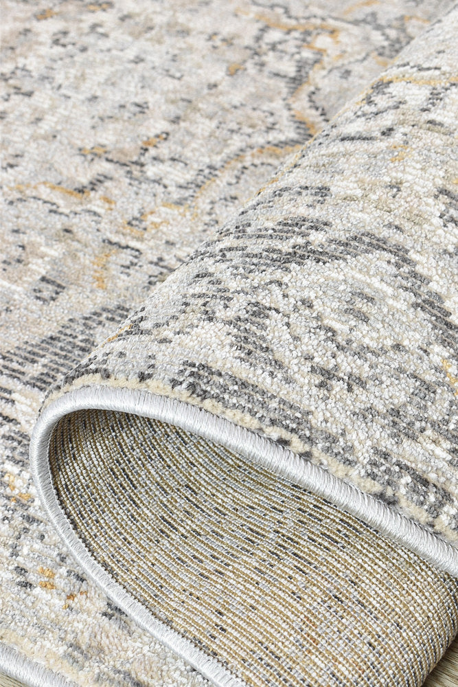 Ocean Breeze Light Grey Transitional Heritage Runner Rug, [cheapest rugs online], [au rugs], [rugs australia]
