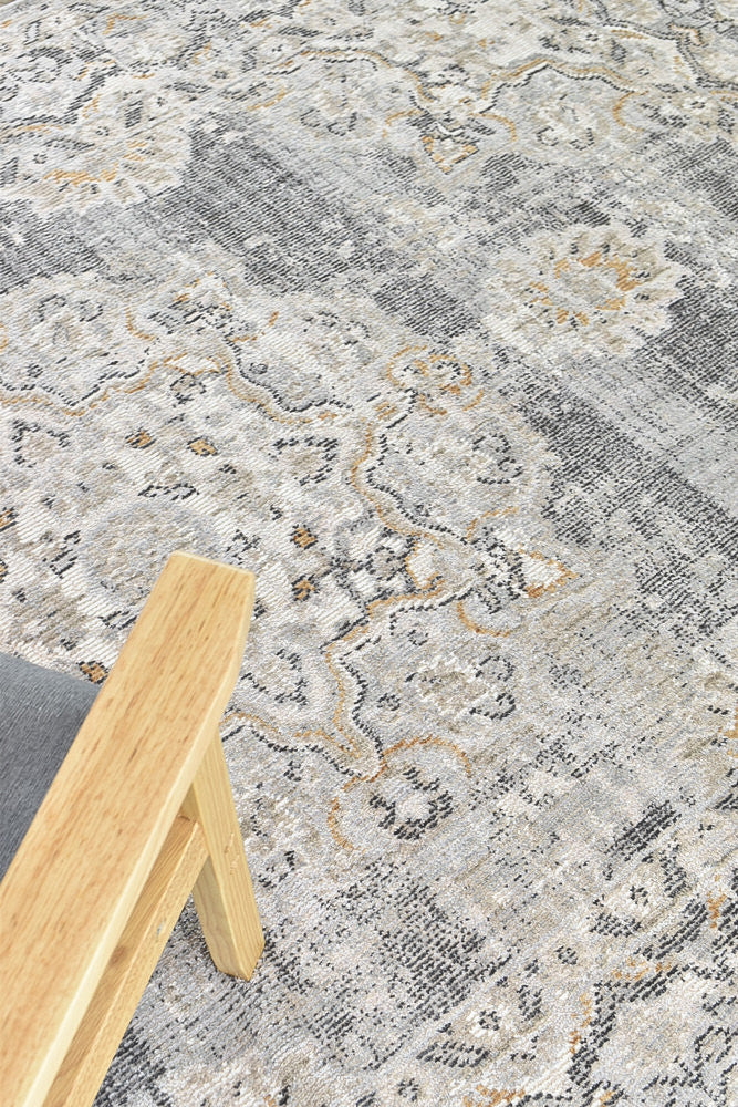 Ocean Breeze Light Grey Transitional Heritage Rug, [cheapest rugs online], [au rugs], [rugs australia]