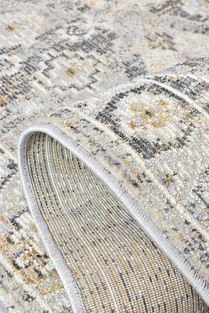 Ocean Breeze Grey Mustard Transitional Runner Rug, [cheapest rugs online], [au rugs], [rugs australia]