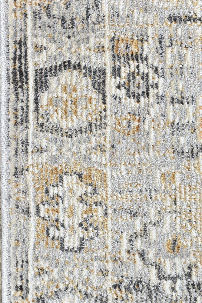 Ocean Breeze Grey Mustard Transitional Runner Rug, [cheapest rugs online], [au rugs], [rugs australia]