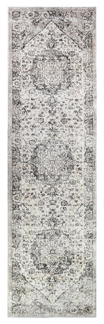 Ocean Breeze Light Grey Transitional Grace Runner Rug, [cheapest rugs online], [au rugs], [rugs australia]