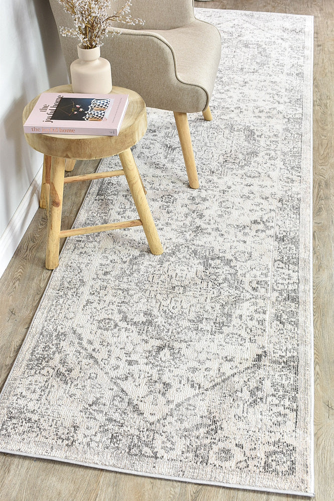 Ocean Breeze Light Grey Transitional Grace Runner Rug, [cheapest rugs online], [au rugs], [rugs australia]
