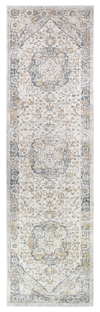 Ocean Breeze Blue Grey Transitional Heritage Runner Rug, [cheapest rugs online], [au rugs], [rugs australia]