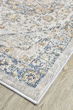 Ocean Breeze Blue Grey Transitional Heritage Runner Rug, [cheapest rugs online], [au rugs], [rugs australia]