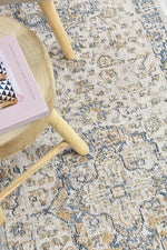 Ocean Breeze Blue Grey Transitional Heritage Runner Rug, [cheapest rugs online], [au rugs], [rugs australia]