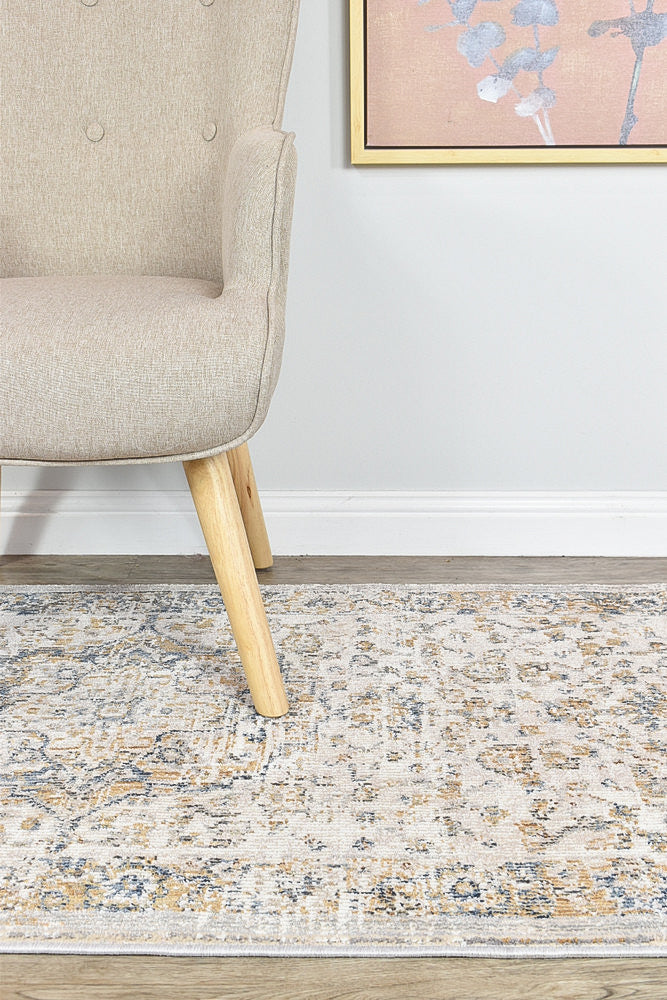 Ocean Breeze Blue Grey Transitional Heritage Runner Rug, [cheapest rugs online], [au rugs], [rugs australia]