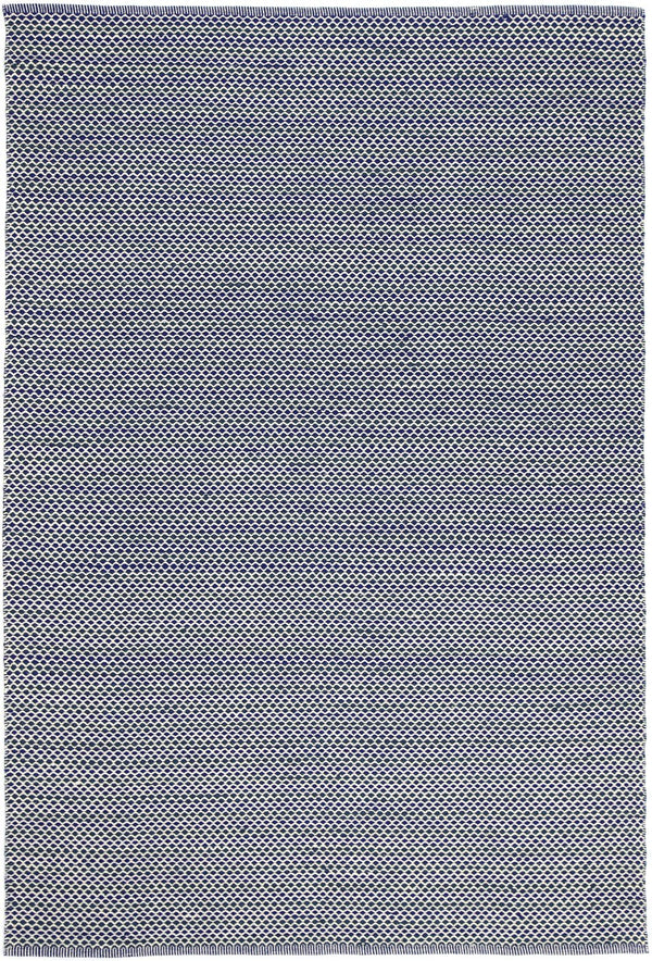 Myra Natural Wool Blue Striped Rug