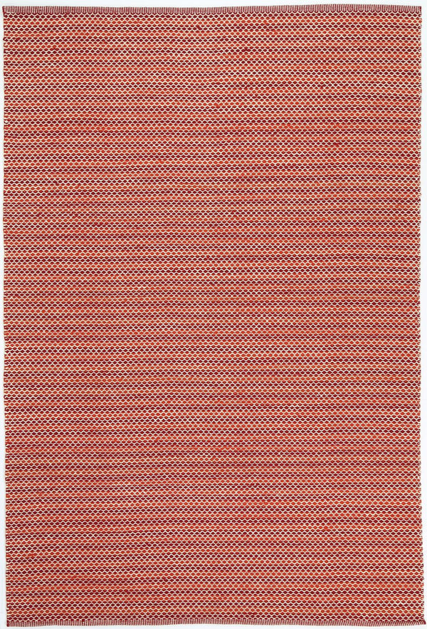 Myra Natural Wool Red Striped Rug