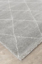 Harmony Silver Modern Plush Diamond Rug, [cheapest rugs online], [au rugs], [rugs australia]
