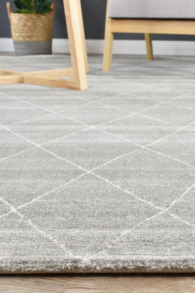 Harmony Silver Modern Plush Diamond Rug, [cheapest rugs online], [au rugs], [rugs australia]