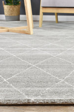 Harmony Silver Modern Plush Diamond Rug, [cheapest rugs online], [au rugs], [rugs australia]