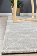 Harmony Silver Modern Plush Diamond Rug, [cheapest rugs online], [au rugs], [rugs australia]