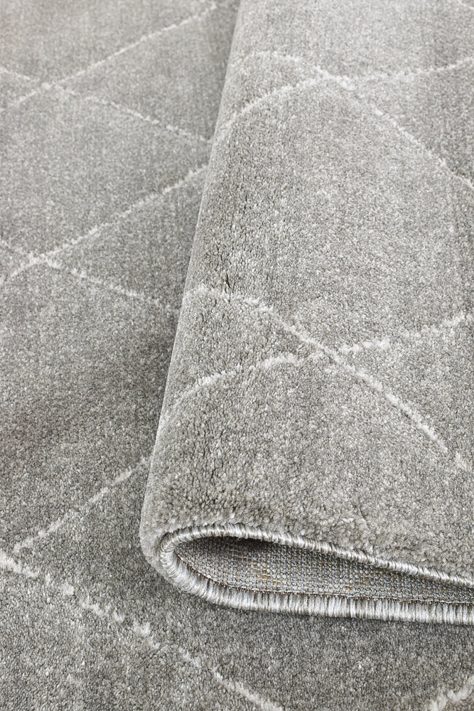 Harmony Silver Modern Plush Diamond Rug, [cheapest rugs online], [au rugs], [rugs australia]
