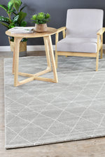Harmony Silver Modern Plush Diamond Rug, [cheapest rugs online], [au rugs], [rugs australia]