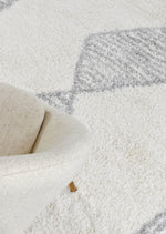 Berber Moroccan Tribe Cream Grey Rug, [cheapest rugs online], [au rugs], [rugs australia]