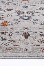 Drift Multi Grey Floral Traditional Rug - The Rugs