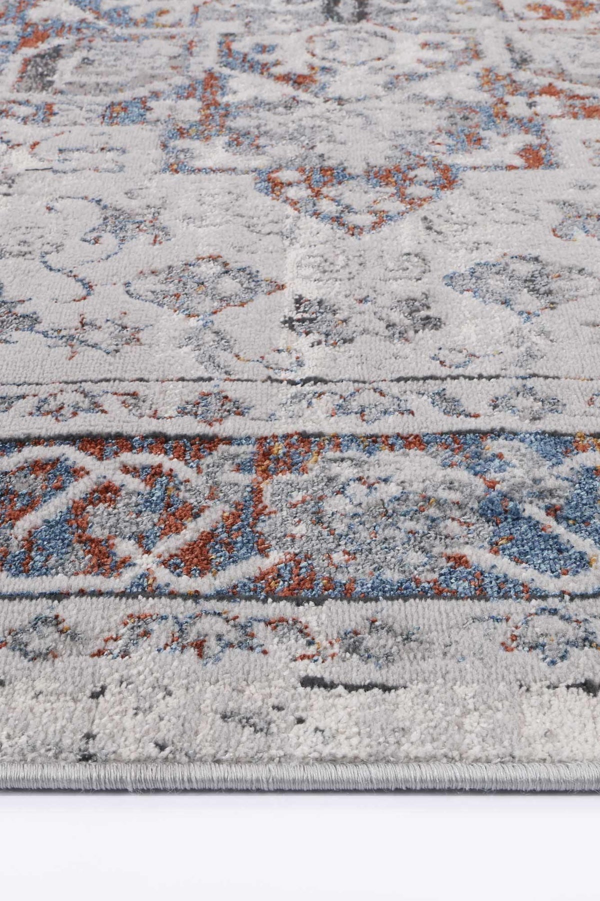 Drift Tribal Grey Multi Floral Rug - The Rugs