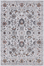 Drift Dark Grey Charcoal Floral Rug - The Rugs