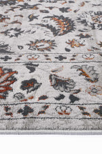 Drift Dark Grey Charcoal Floral Rug - The Rugs