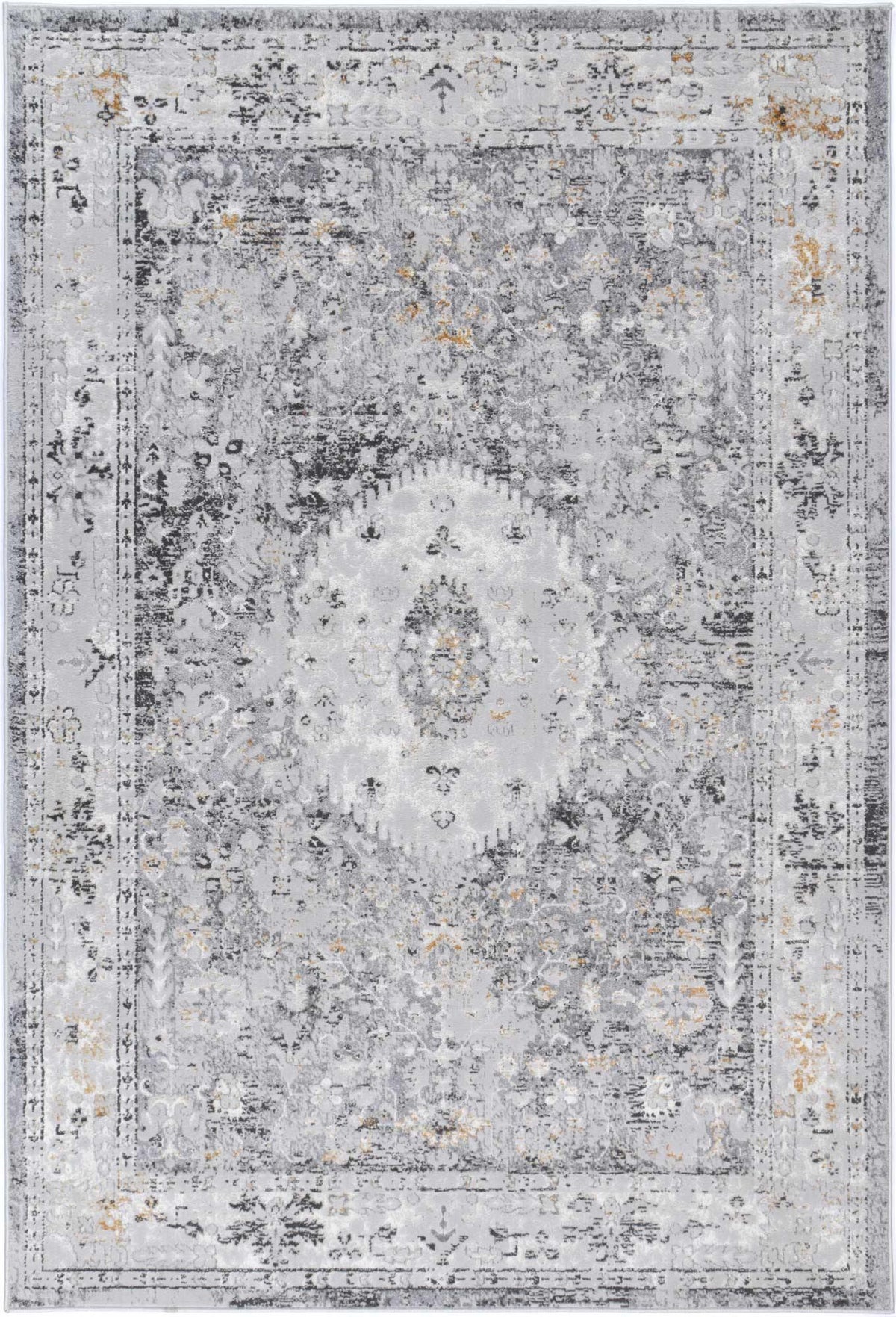 Drift Traditional Grey Rug - The Rugs
