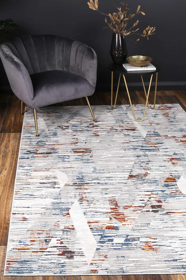 Drift Multi Grey Abstract Rug - The Rugs