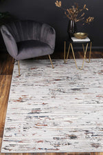 Drift Soft Grey Multi Abstract Rug - The Rugs