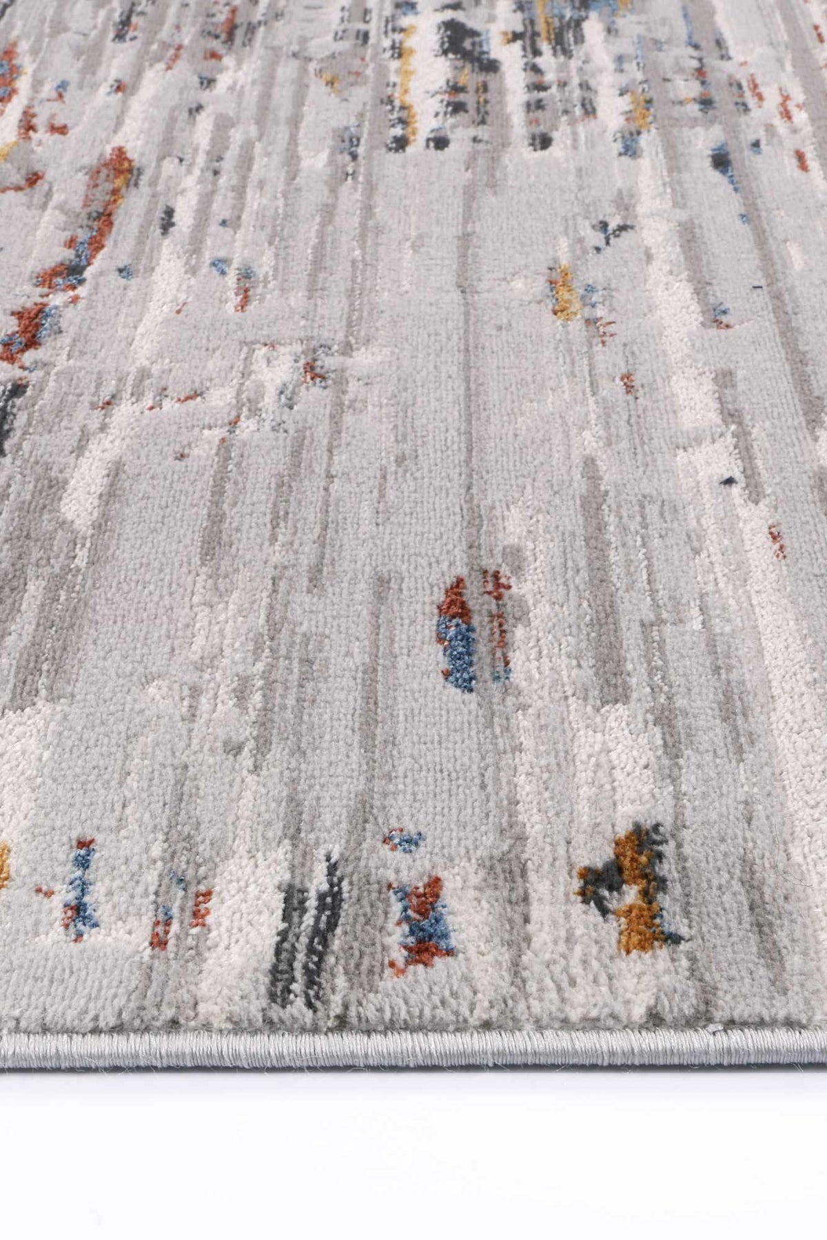Drift Soft Grey Multi Abstract Rug - The Rugs