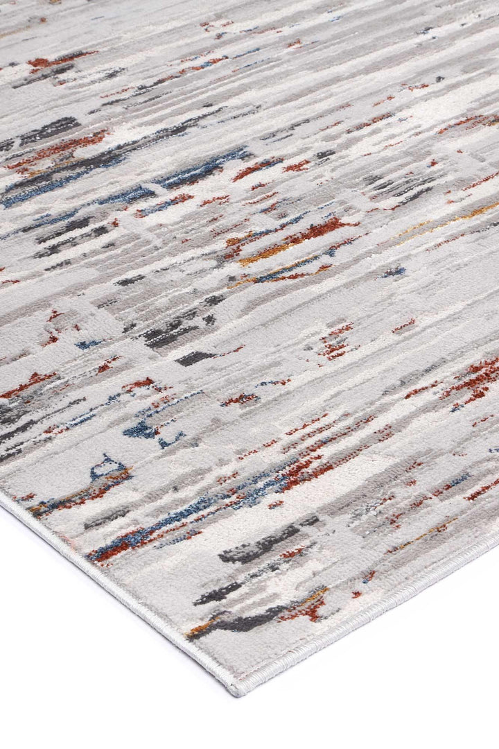 Drift Soft Grey Multi Abstract Rug - The Rugs
