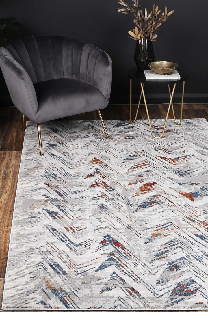 Drift Grey Multi Abstract Rug - The Rugs