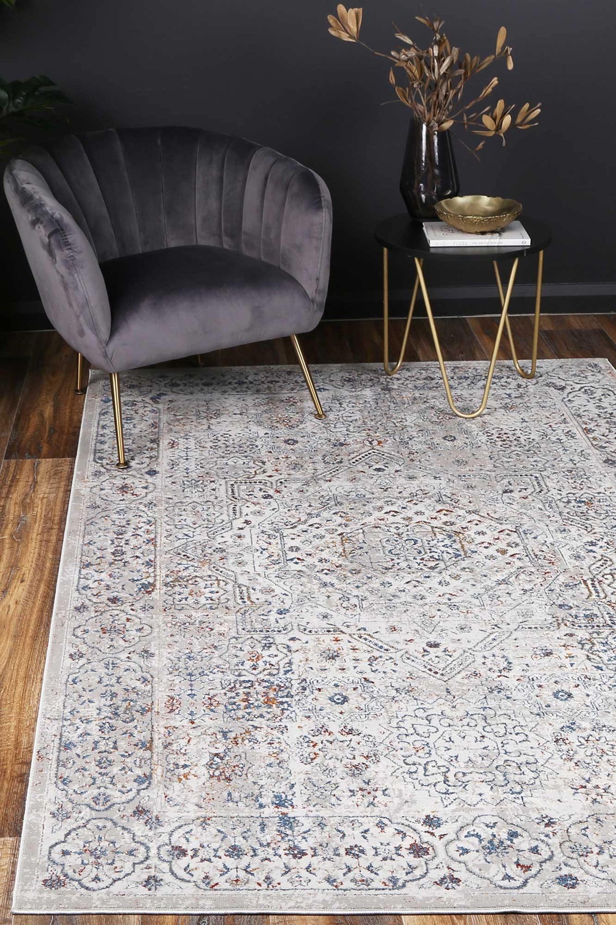 Drift Soft Blue Grey Transitional Rug - The Rugs