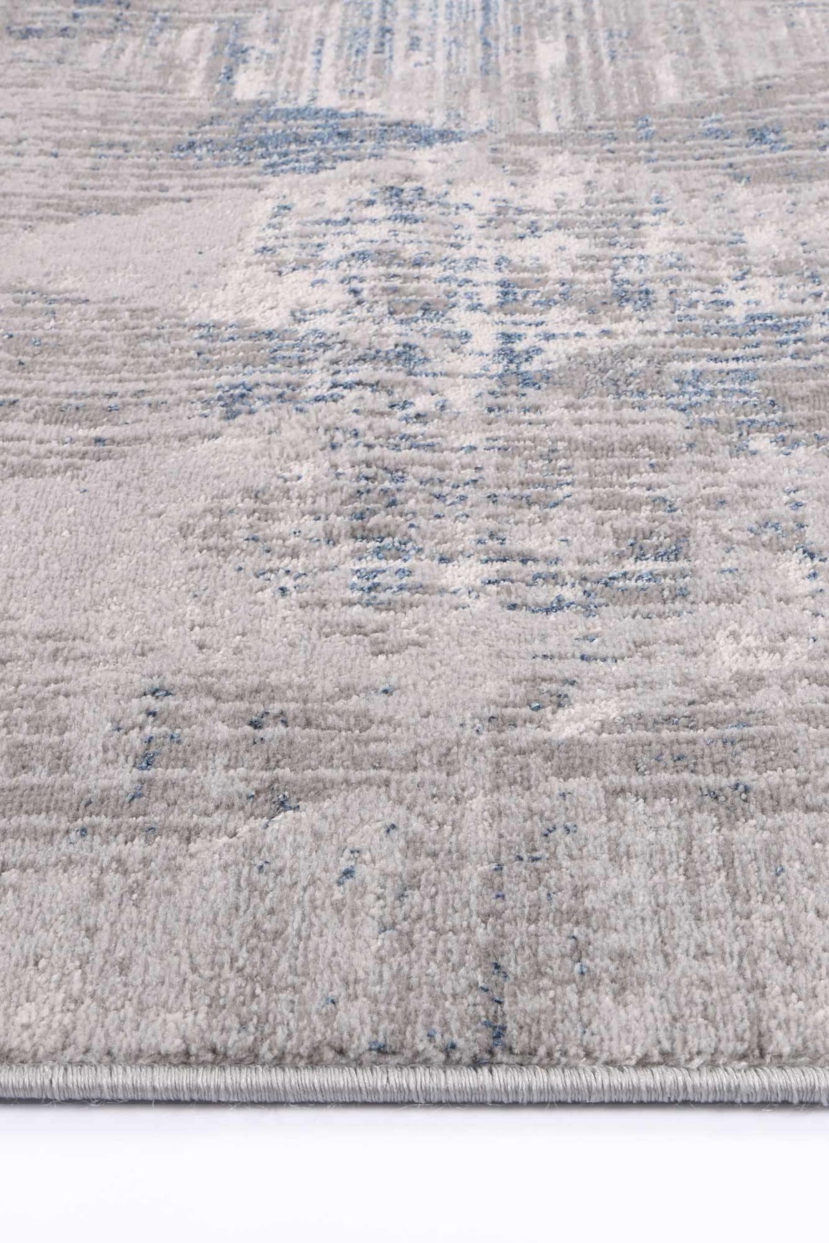 Drift Grey Blue Diamond Rug - The Rugs