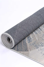 Drift Grey Blue Tiled Geometric Rug - The Rugs