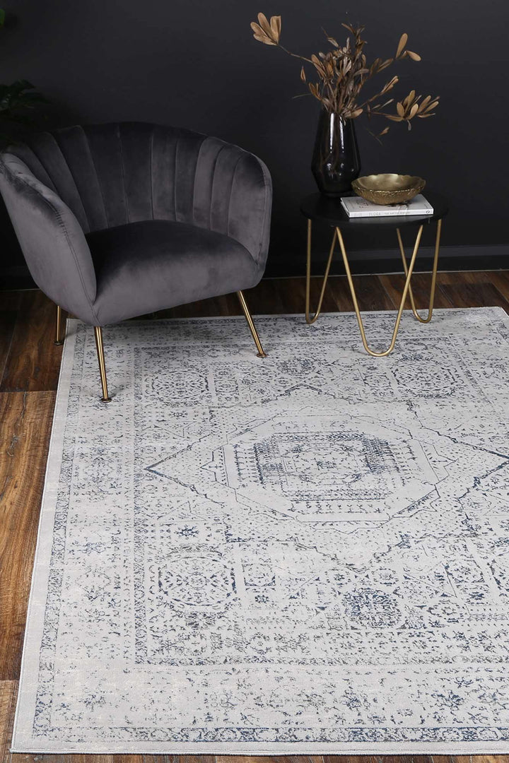 Drift Navy Traditional Rug - The Rugs