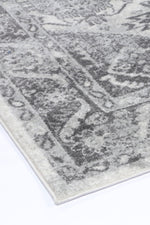 Alpine White Grey Traditional Rug