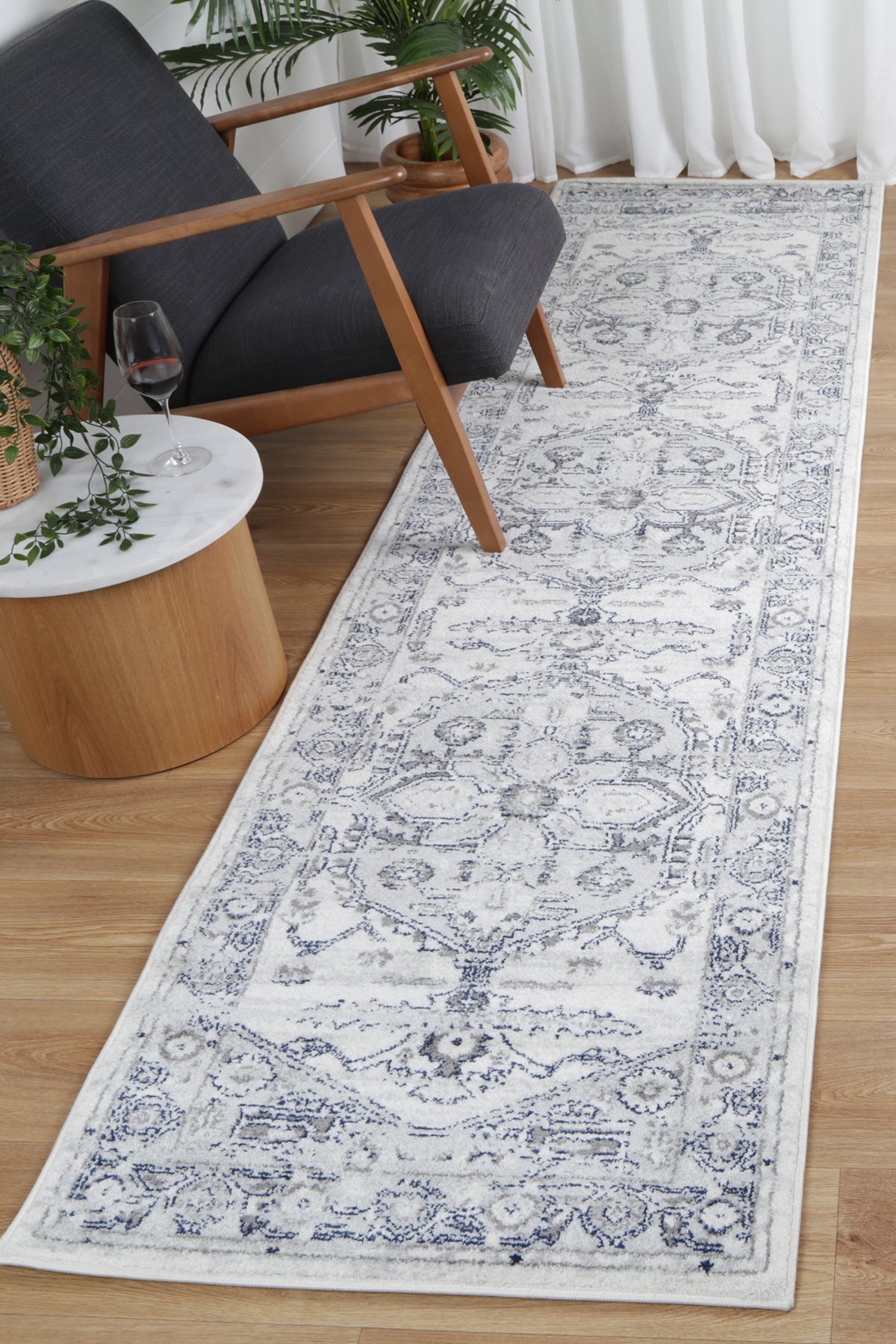 Alpine Grey White Rug